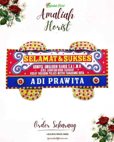Papan Bunga Ucapan Selamat Gawang